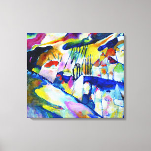 Landscape with Rain by Wassily Kandinsky Canvas Print