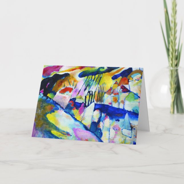 Landscape with Rain by Wassily Kandinsky Card (Front)