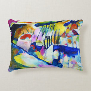 Landscape with Rain by Wassily Kandinsky Decorative Cushion