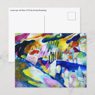Landscape with Rain by Wassily Kandinsky Postcard