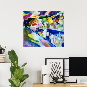 Landscape with Rain by Wassily Kandinsky Poster