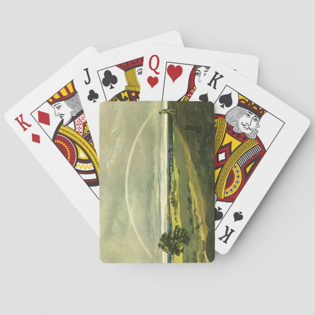 Landscape with Rainbow (by Caspar David Friedrich) Playing Cards (Back)