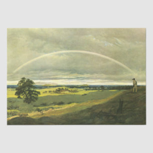 Landscape with Rainbow (by Caspar David Friedrich) Tissue Paper