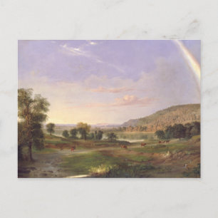 Landscape with Rainbow Postcard