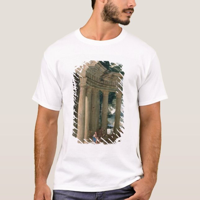 Landscape with ruins and a shepherd T-Shirt (Front)