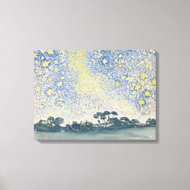 Landscape with Stars Canvas Print (Front)