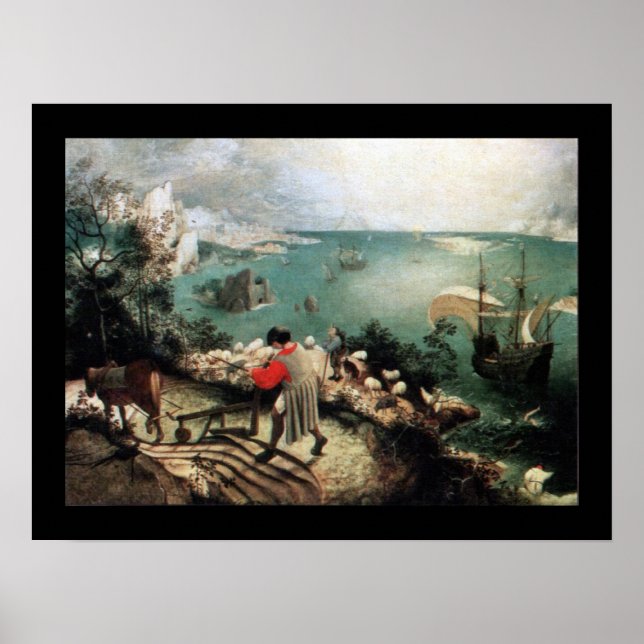 Landscape with the Fall of Icarus - 1558 Poster (Front)