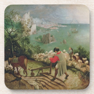 Landscape with the Fall of Icarus, c.1555 Coaster