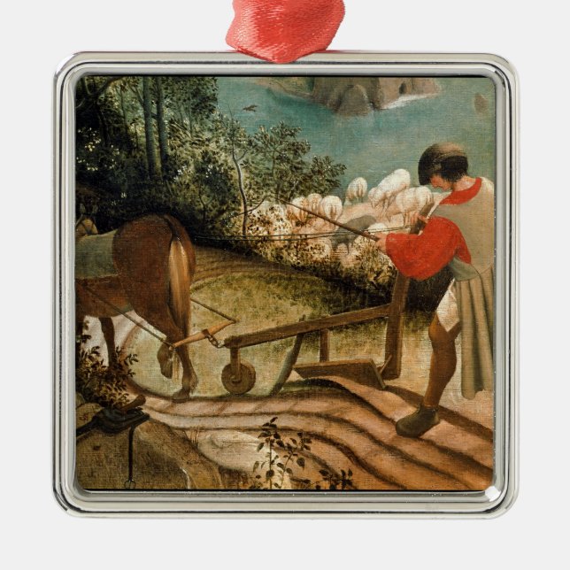 Landscape with the Fall of Icarus Metal Tree Decoration (Front)