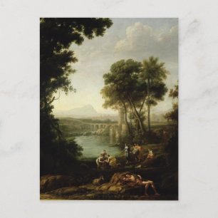 Landscape with the Finding of Moses Postcard