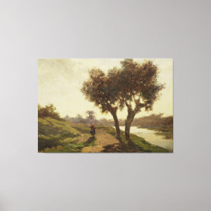 Landscape with two Trees, Paul Joseph Constantin G Canvas Print