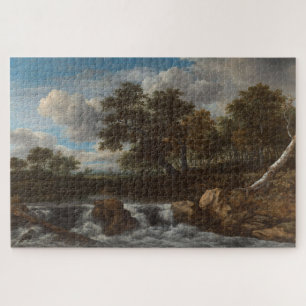 Landscape with Waterfall Vintage Art Jigsaw Puzzle