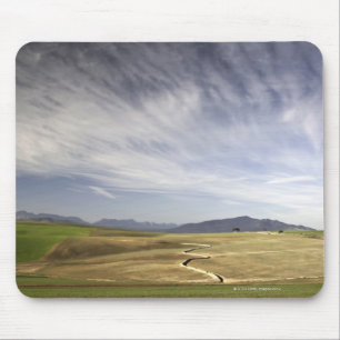 Landscape with wheat fields, Grabouw, Western Mouse Pad