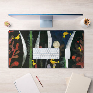 Landscape with Yellow Birds Paul Klee Desk Mat