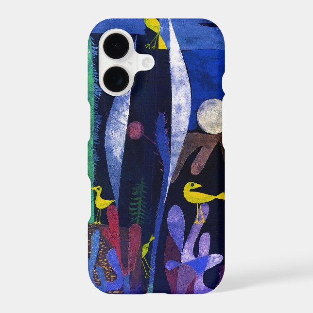 Landscape with Yellow Birds, Paul Klee iPhone Case (Back)