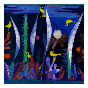 Landscape with Yellow Birds, Paul Klee Poster