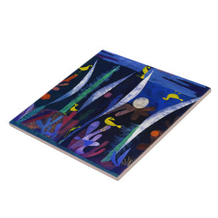 Landscape with Yellow Birds, Paul Klee Tile