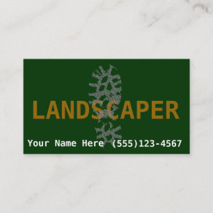 Landscaper Landscaping promote business Business Card