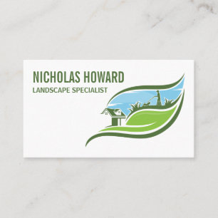 Landscaper working on Garden Business Card
