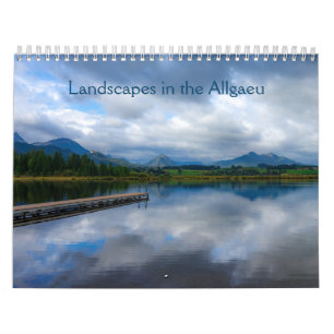 Landscapes in the Allgäu, Bavaria, Germany Calendar