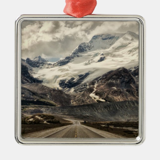 Landscapes of Alberta, Canada Metal Tree Decoration (Front)
