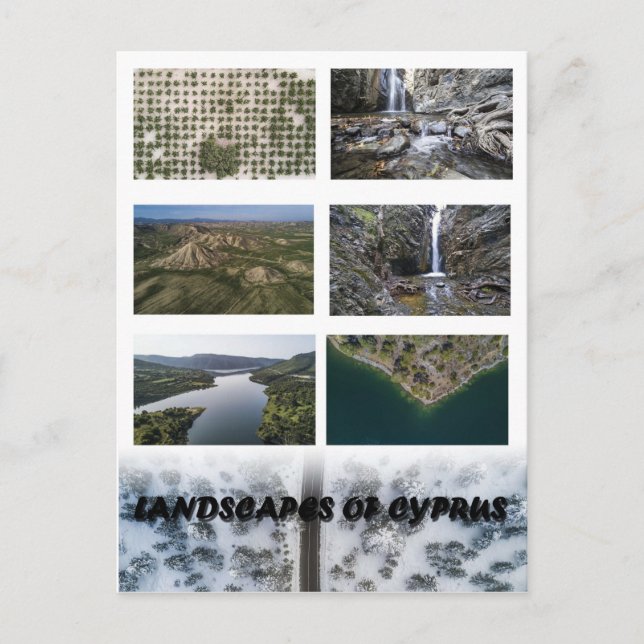 Landscapes of Cyprus postcard (Front)