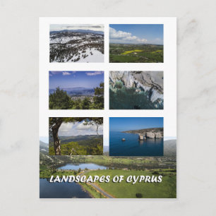 Landscapes of cyprus postcard