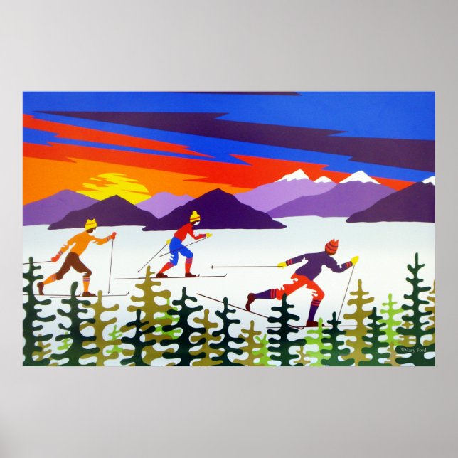 Landscapes Skiing Poster (Front)