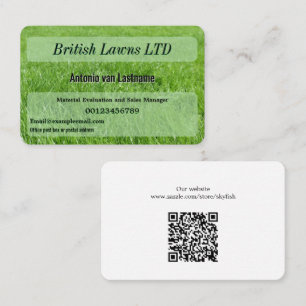 Landscaping and gardening business card