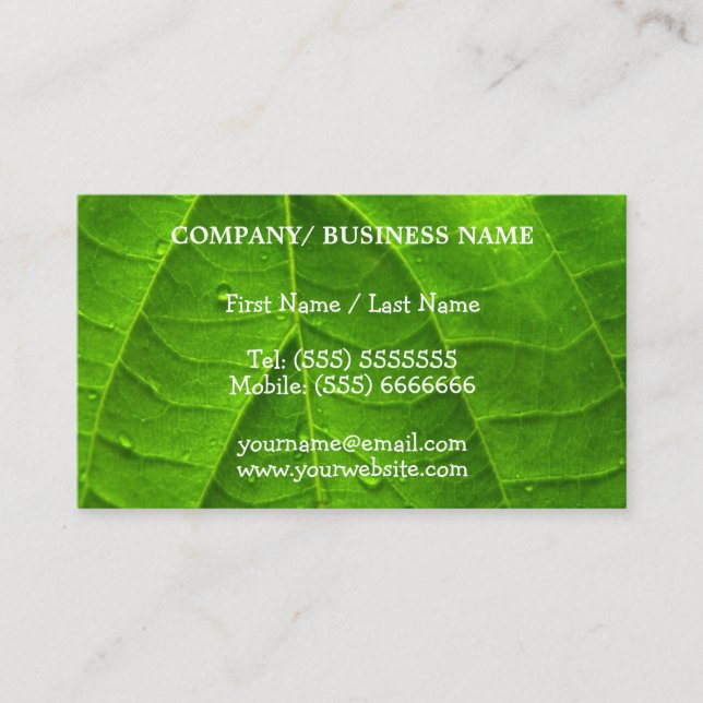 Landscaping Business Card (Front)