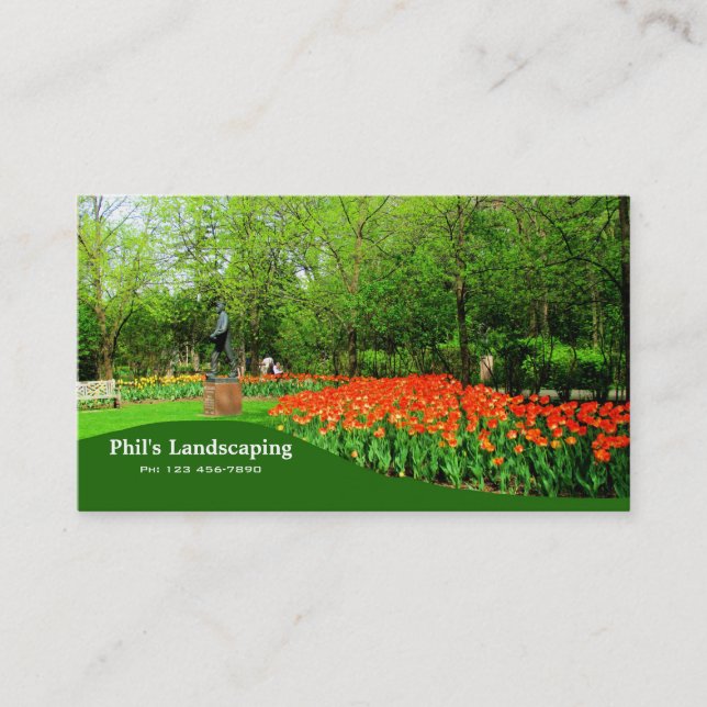 Landscaping Business Card (Front)