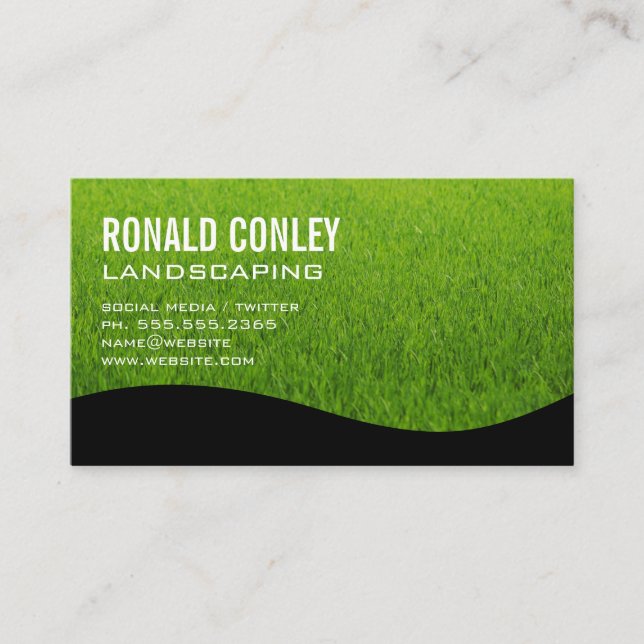 Landscaping Business Card (Front)