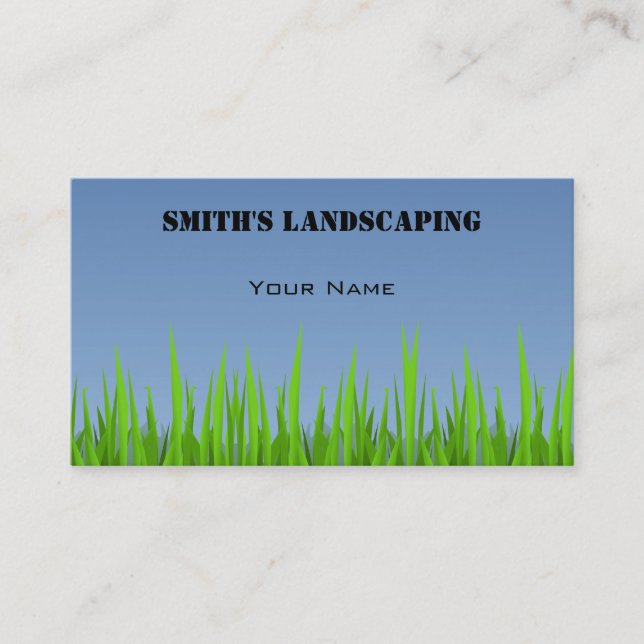 Landscaping Business Card (Front)