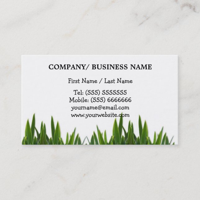 Landscaping Business Card (Front)