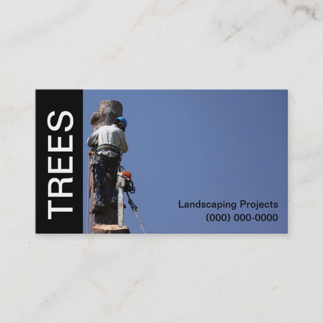 Landscaping Business Card Template (Front)