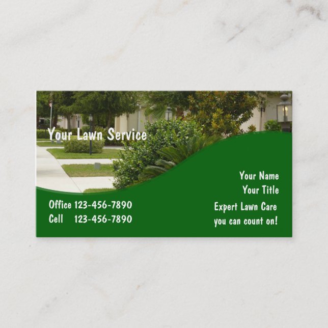 Landscaping Business Cards (Front)
