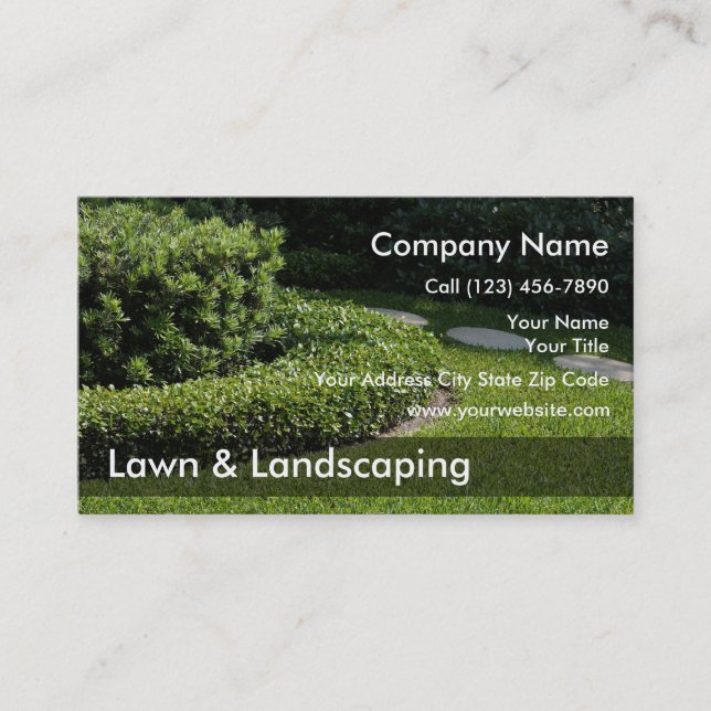 Landscaping Business Cards (Front)