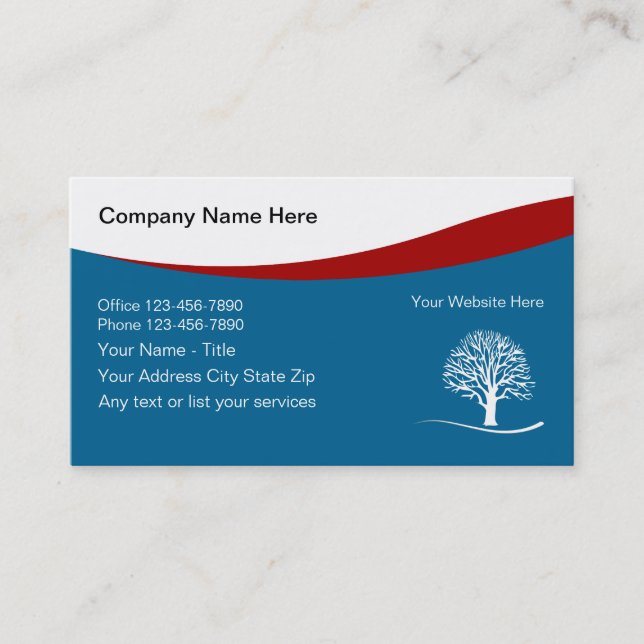 Landscaping Business Cards (Front)