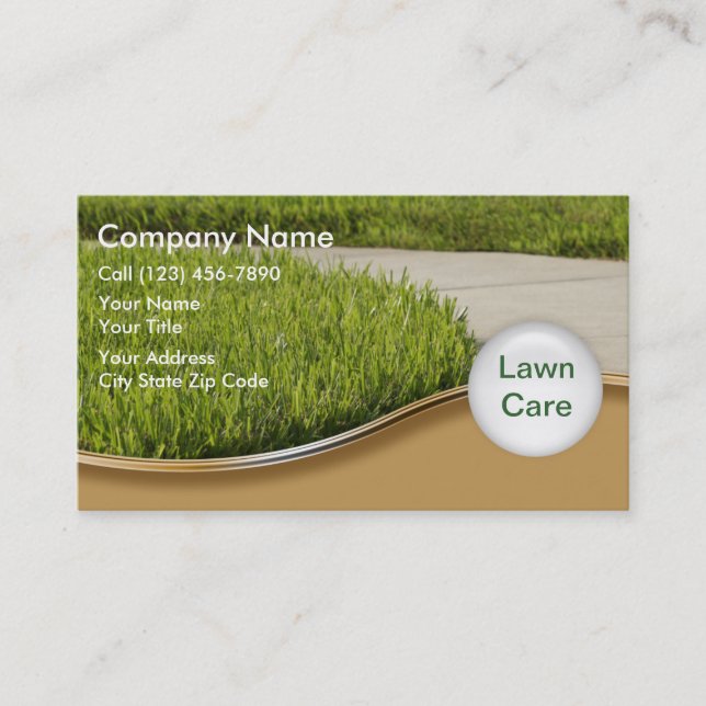 Landscaping Business Cards (Front)