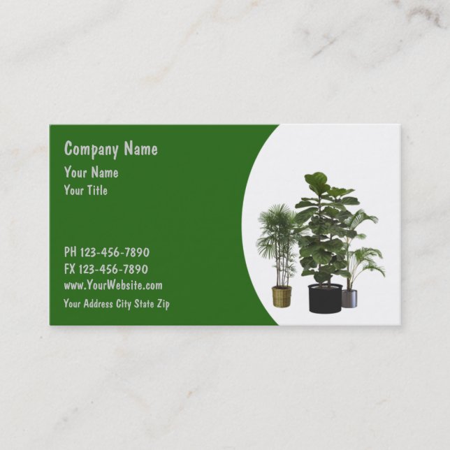 Landscaping Business Cards (Front)