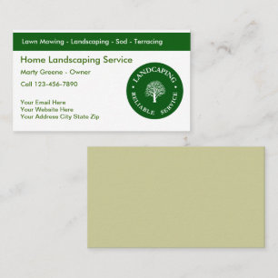 Landscaping Business Cards