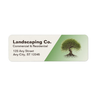 Landscaping Business Return Address Labels