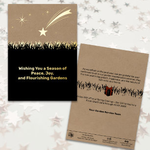 Landscaping Christmas Foil Business Holiday Card