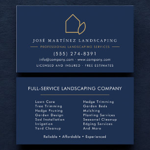 Landscaping Company Lawn All Season Service Business Card