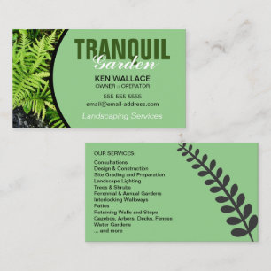 Landscaping Garden Greenhouse Lawn Care Business C Card