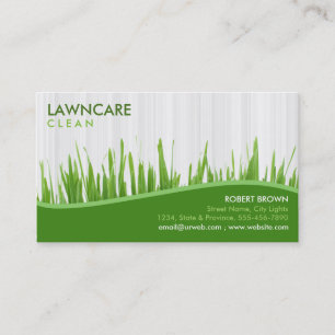 Landscaping Gardener Grass Wood Clean Nature Business Card
