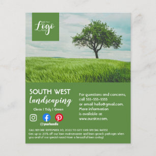 landscaping gardener tree surgeon arborist flyer