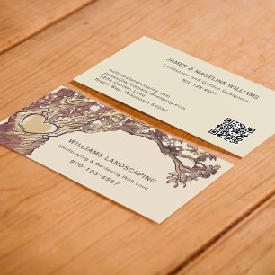 Landscaping Gardening Tree  Business Card