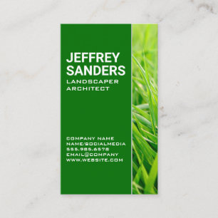 Landscaping Green Grass Business Card