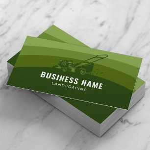 Landscaping Green Shades Professional Lawn Care Business Card